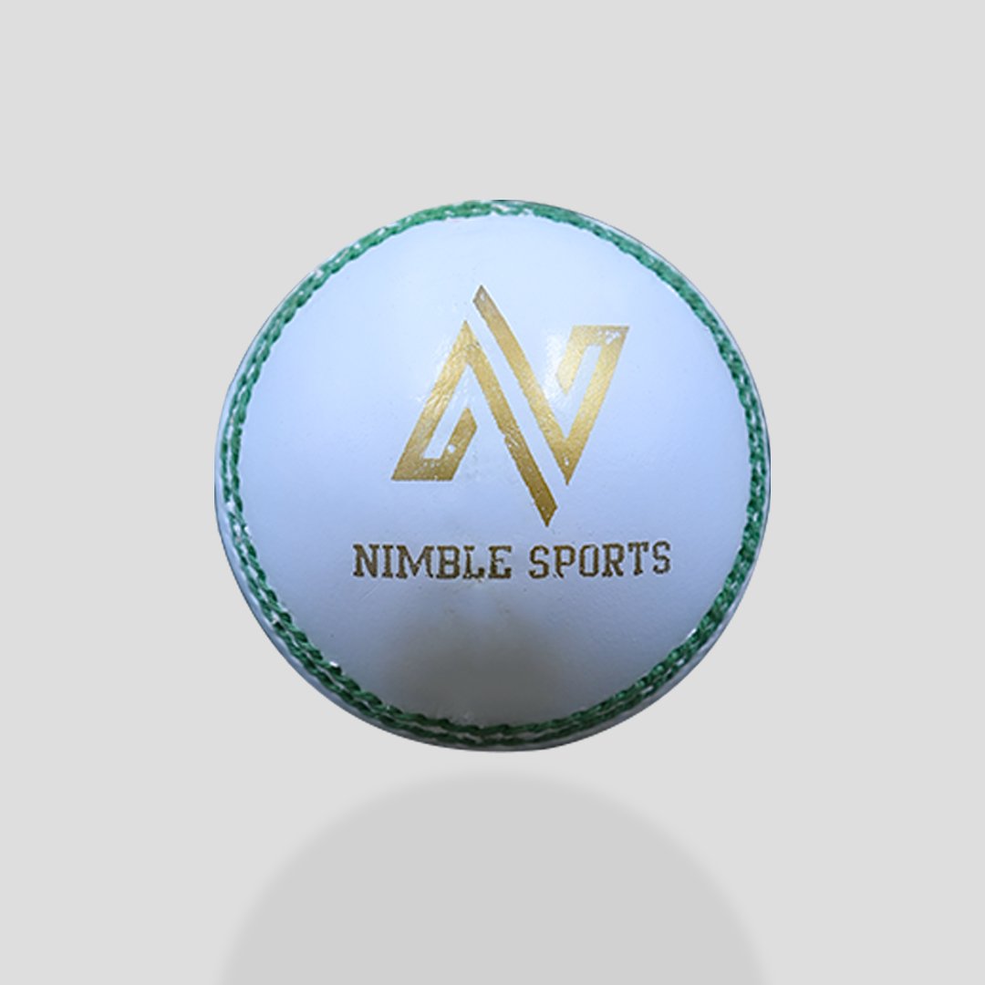 Nimble Sports White Leather Cricket Ball 1 Pc