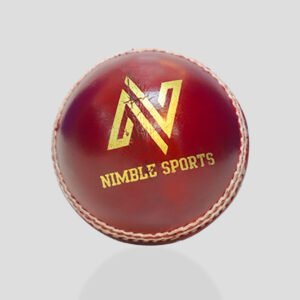 Nimble Sports Red Leather Cricket Ball 1 Pc